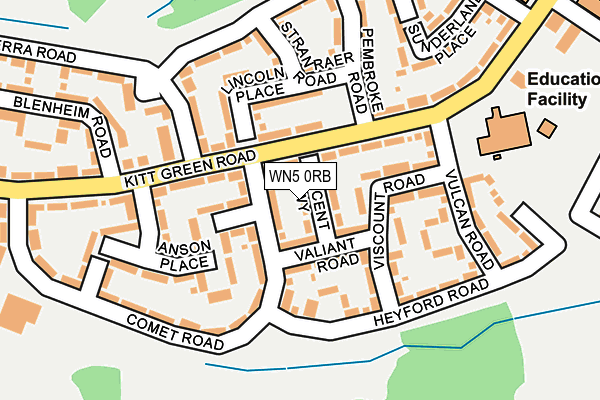 WN5 0RB map - OS OpenMap – Local (Ordnance Survey)