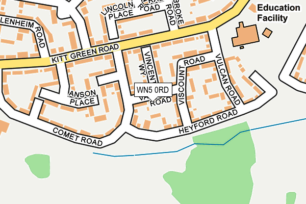 WN5 0RD map - OS OpenMap – Local (Ordnance Survey)