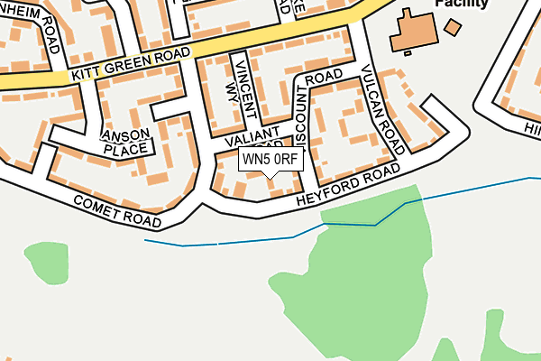 WN5 0RF map - OS OpenMap – Local (Ordnance Survey)