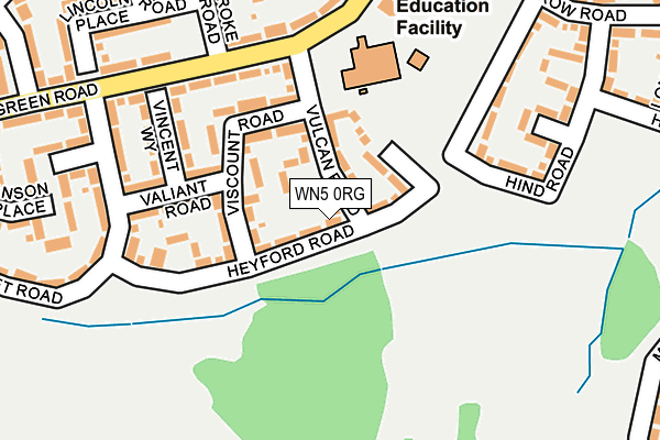 WN5 0RG map - OS OpenMap – Local (Ordnance Survey)