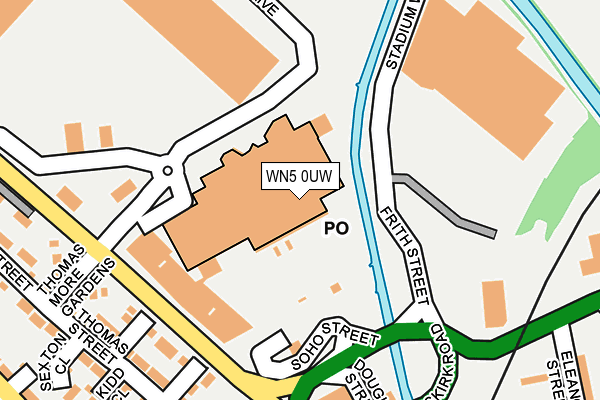 WN5 0UW map - OS OpenMap – Local (Ordnance Survey)
