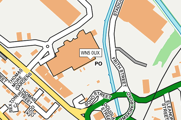 WN5 0UX map - OS OpenMap – Local (Ordnance Survey)
