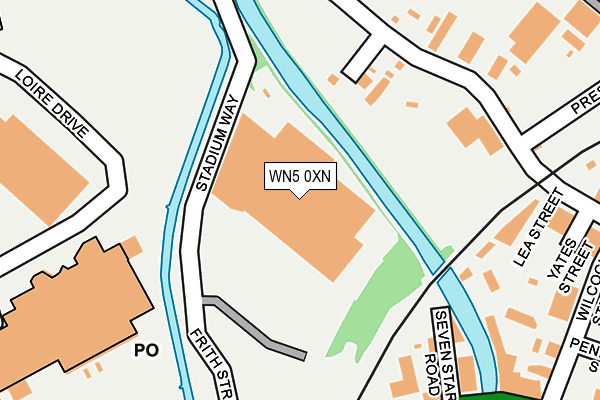 WN5 0XN map - OS OpenMap – Local (Ordnance Survey)