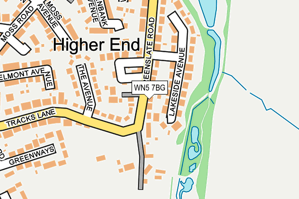 WN5 7BG map - OS OpenMap – Local (Ordnance Survey)