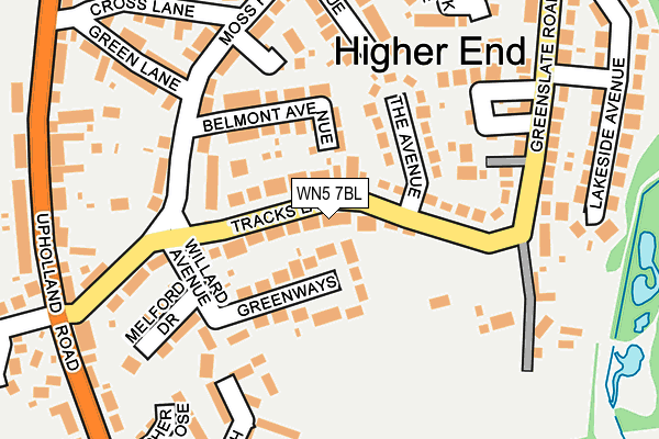 WN5 7BL map - OS OpenMap – Local (Ordnance Survey)