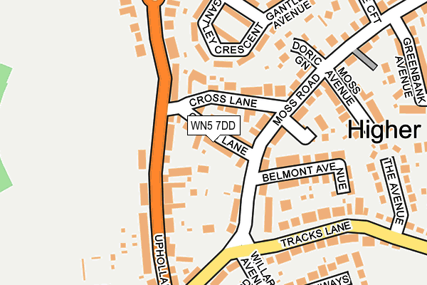 WN5 7DD map - OS OpenMap – Local (Ordnance Survey)