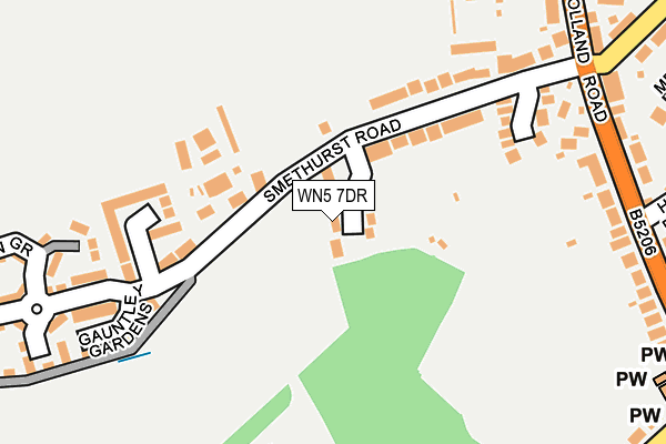 WN5 7DR map - OS OpenMap – Local (Ordnance Survey)