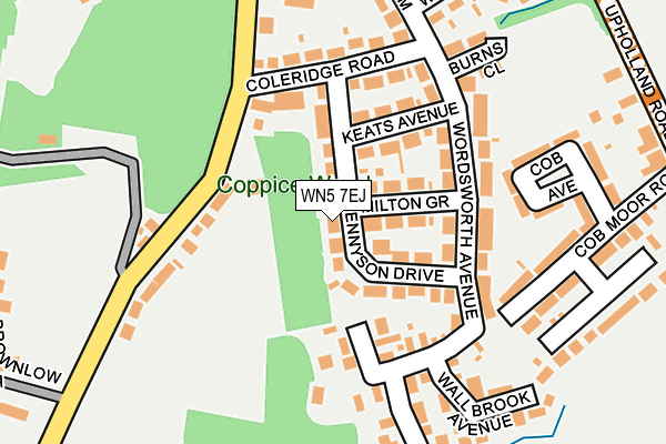 WN5 7EJ map - OS OpenMap – Local (Ordnance Survey)