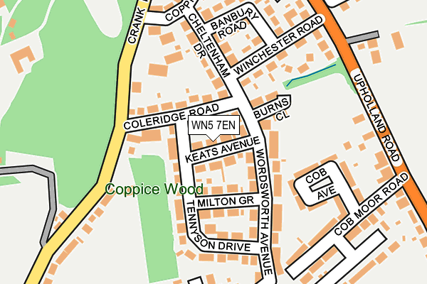 WN5 7EN map - OS OpenMap – Local (Ordnance Survey)