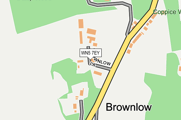 Map of BROWNLOW UTILITIES HOLDINGS LIMITED at local scale
