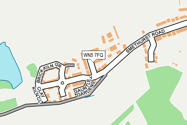 WN5 7FQ map - OS OpenMap – Local (Ordnance Survey)