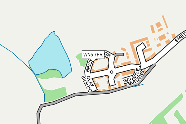 WN5 7FR map - OS OpenMap – Local (Ordnance Survey)
