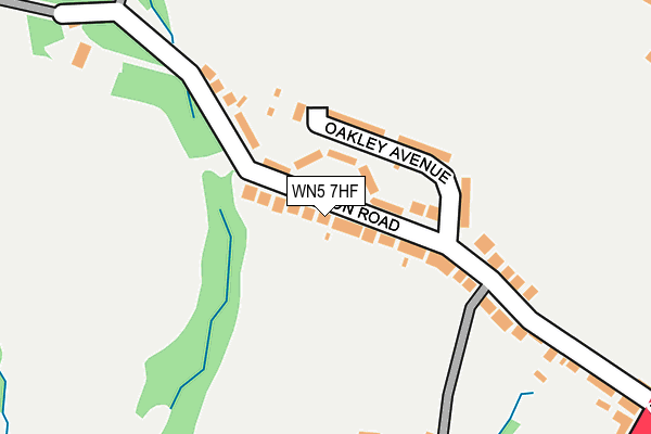 WN5 7HF map - OS OpenMap – Local (Ordnance Survey)