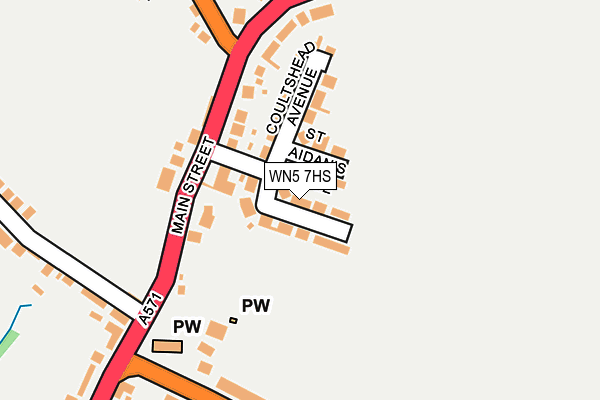 WN5 7HS map - OS OpenMap – Local (Ordnance Survey)