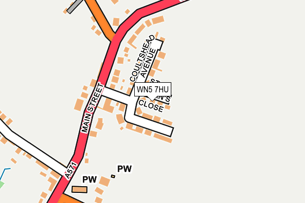 WN5 7HU map - OS OpenMap – Local (Ordnance Survey)