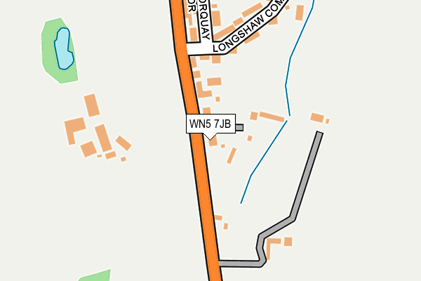 WN5 7JB map - OS OpenMap – Local (Ordnance Survey)