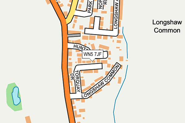 WN5 7JF map - OS OpenMap – Local (Ordnance Survey)