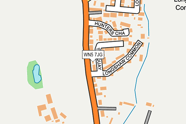 WN5 7JG map - OS OpenMap – Local (Ordnance Survey)