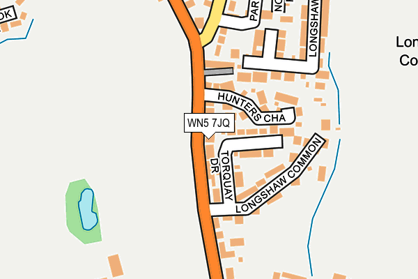 WN5 7JQ map - OS OpenMap – Local (Ordnance Survey)