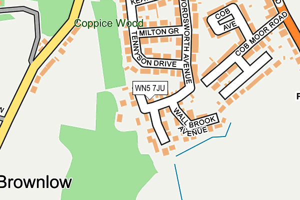WN5 7JU map - OS OpenMap – Local (Ordnance Survey)