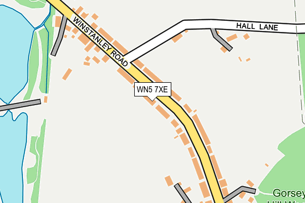 WN5 7XE map - OS OpenMap – Local (Ordnance Survey)