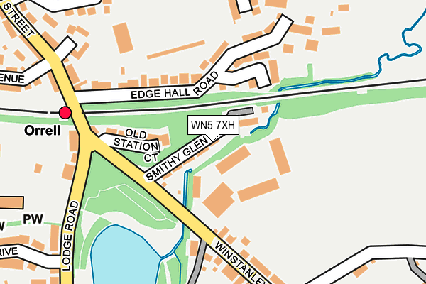 WN5 7XH map - OS OpenMap – Local (Ordnance Survey)