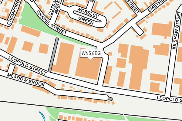 WN5 8EG map - OS OpenMap – Local (Ordnance Survey)