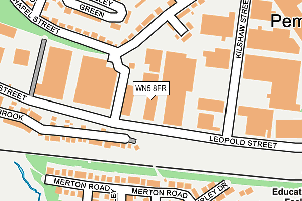 WN5 8FR map - OS OpenMap – Local (Ordnance Survey)