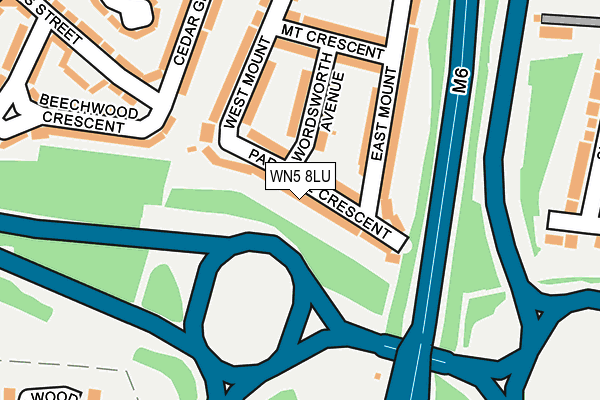 WN5 8LU map - OS OpenMap – Local (Ordnance Survey)