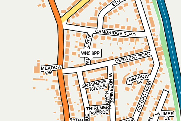 WN5 8PP map - OS OpenMap – Local (Ordnance Survey)