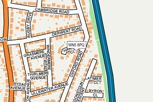 WN5 8PQ map - OS OpenMap – Local (Ordnance Survey)