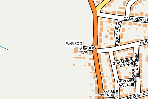WN5 8QG map - OS OpenMap – Local (Ordnance Survey)