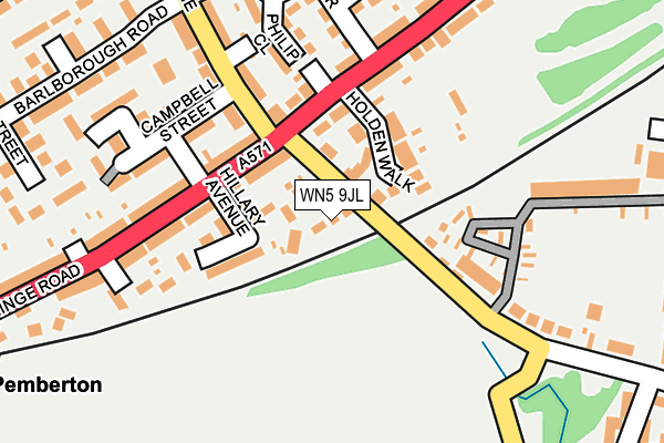 WN5 9JL map - OS OpenMap – Local (Ordnance Survey)