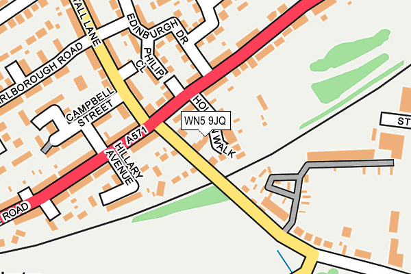 WN5 9JQ map - OS OpenMap – Local (Ordnance Survey)
