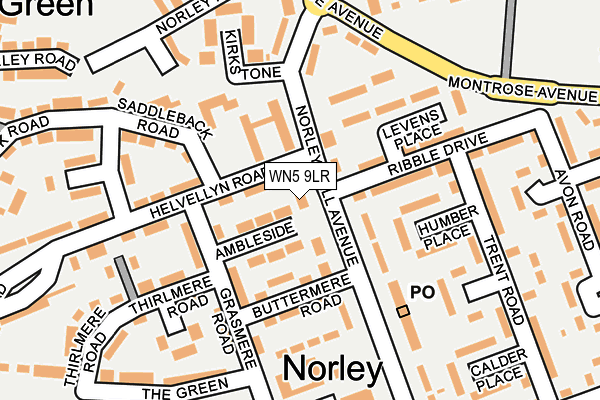 WN5 9LR map - OS OpenMap – Local (Ordnance Survey)