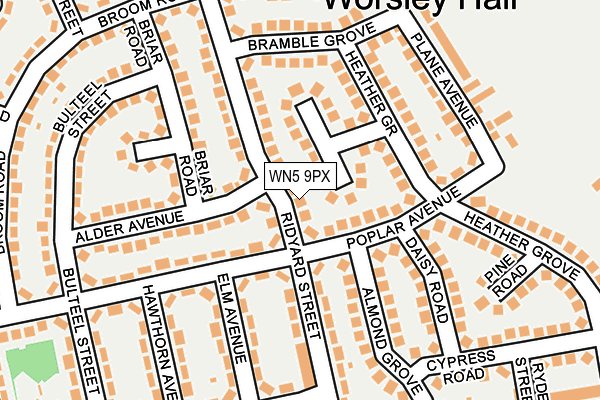WN5 9PX map - OS OpenMap – Local (Ordnance Survey)