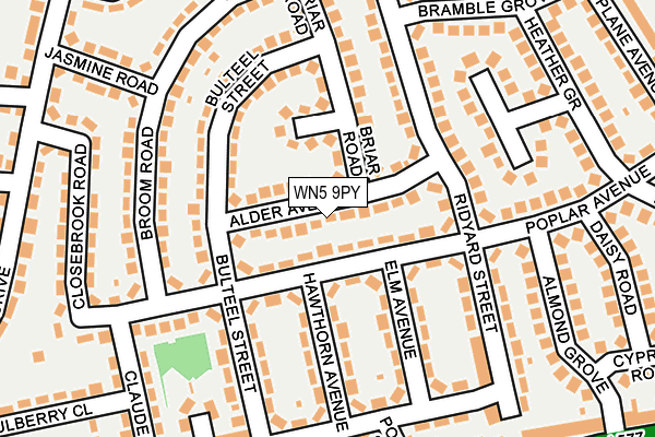 WN5 9PY map - OS OpenMap – Local (Ordnance Survey)