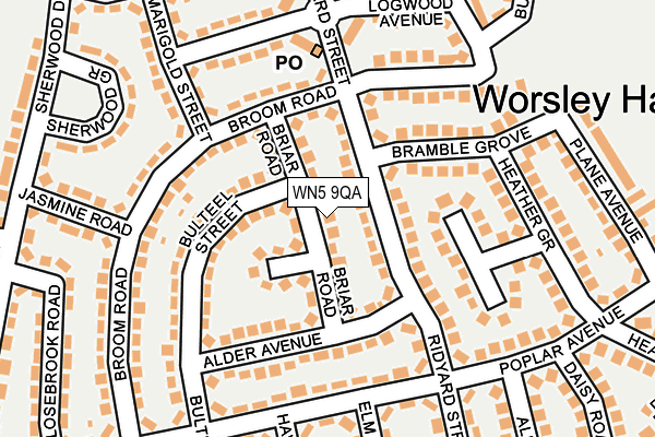 WN5 9QA map - OS OpenMap – Local (Ordnance Survey)