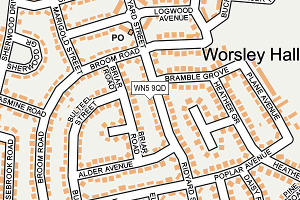 WN5 9QD map - OS OpenMap – Local (Ordnance Survey)