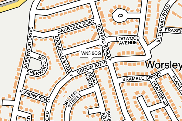 WN5 9QG map - OS OpenMap – Local (Ordnance Survey)
