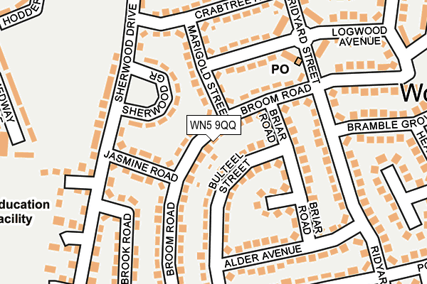 WN5 9QQ map - OS OpenMap – Local (Ordnance Survey)