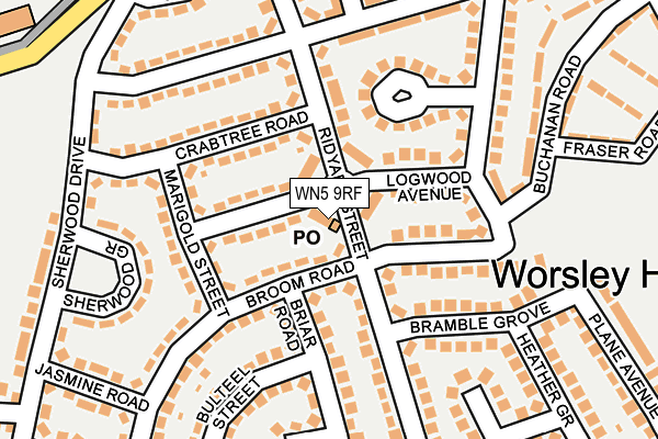 WN5 9RF map - OS OpenMap – Local (Ordnance Survey)