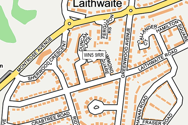WN5 9RR map - OS OpenMap – Local (Ordnance Survey)