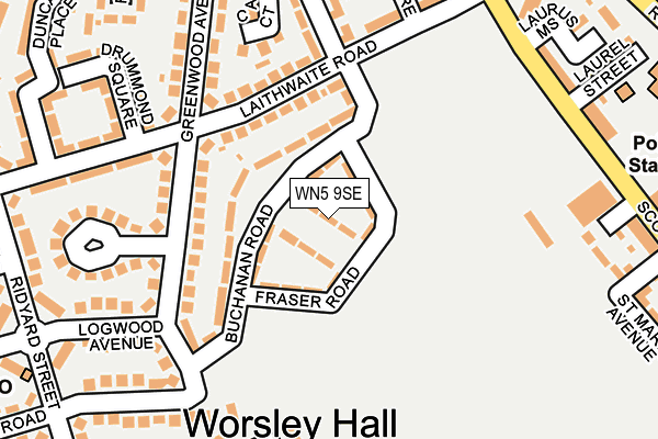 WN5 9SE map - OS OpenMap – Local (Ordnance Survey)