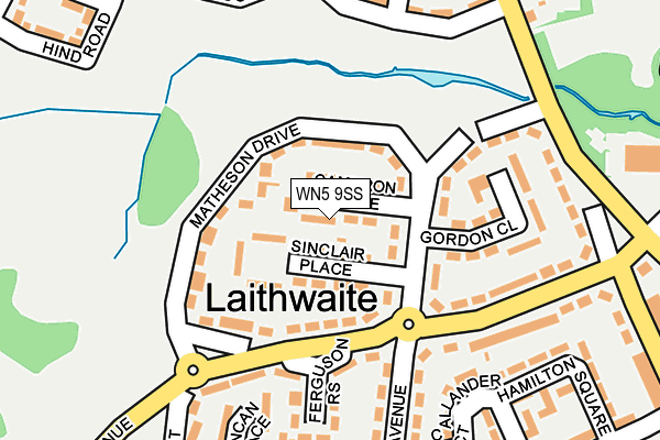 WN5 9SS map - OS OpenMap – Local (Ordnance Survey)