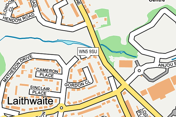 WN5 9SU map - OS OpenMap – Local (Ordnance Survey)