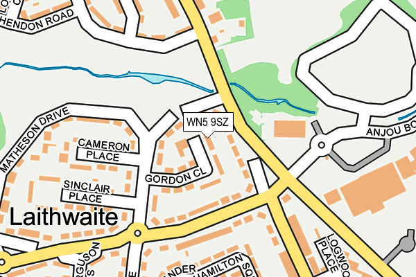 WN5 9SZ map - OS OpenMap – Local (Ordnance Survey)