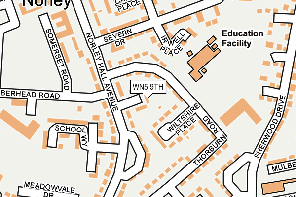 WN5 9TH map - OS OpenMap – Local (Ordnance Survey)