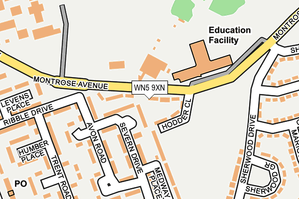 WN5 9XN map - OS OpenMap – Local (Ordnance Survey)
