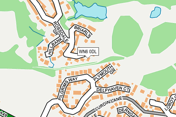 WN6 0DL map - OS OpenMap – Local (Ordnance Survey)